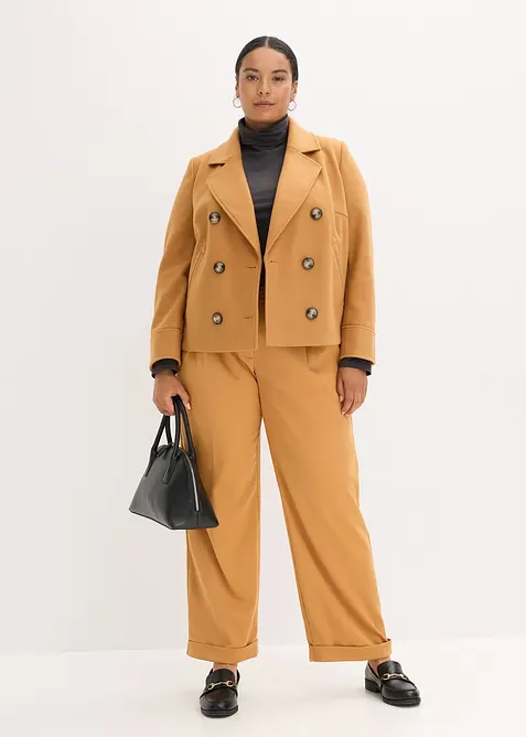 Kort jakke i ullstil, bonprix