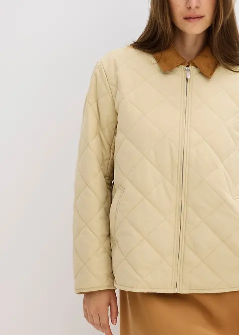 Jakke med rutesydd vattering, bonprix