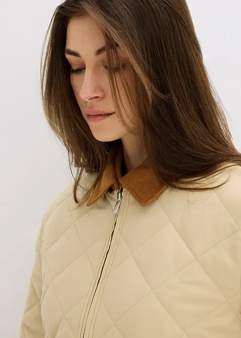 Jakke med rutesydd vattering, bonprix