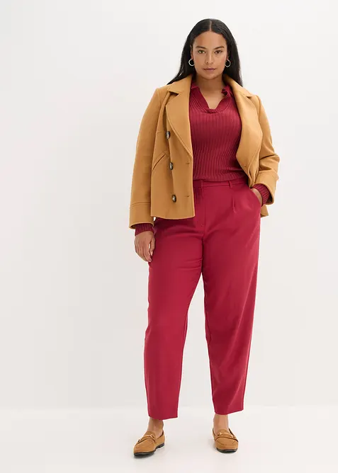 Stoffbukse i barrel modell, bonprix