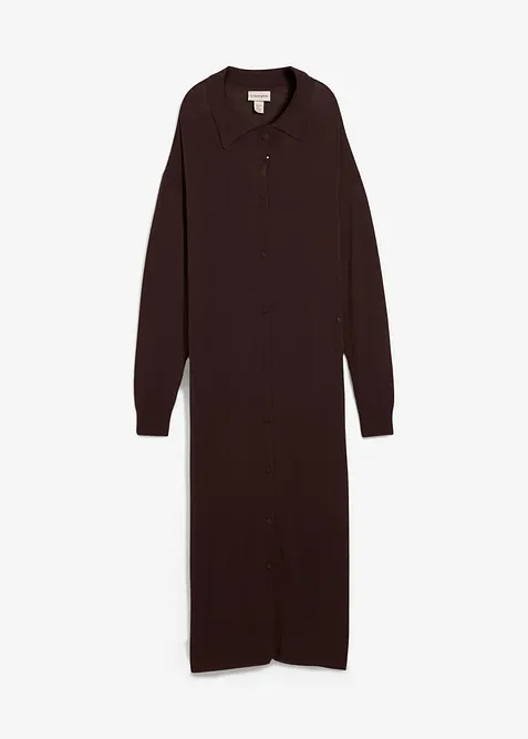 Finstrikket kjole av viskosemiks, bonprix