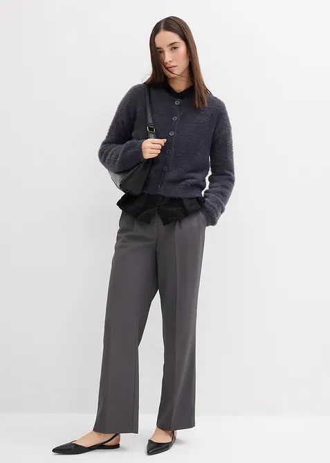 Cardigan i fjærgarn i viskosemiks, bonprix