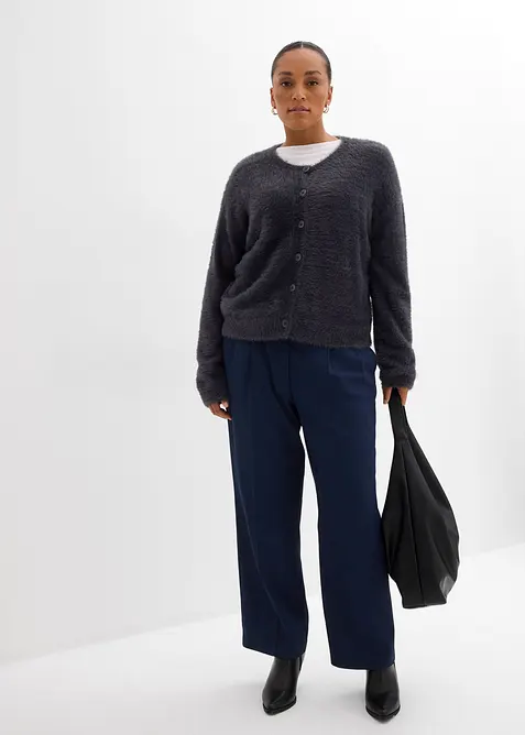 Cardigan i fjærgarn i viskosemiks, bonprix