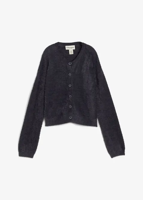 Cardigan i fjærgarn i viskosemiks, bonprix