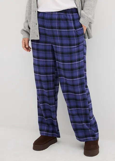 Flanellbukse i 100% økologisk bomull, bonprix