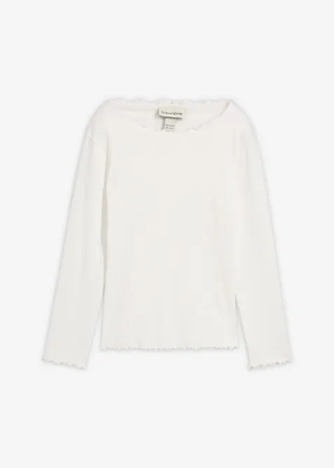 Langermet topp i 100% økologisk bomull, bonprix