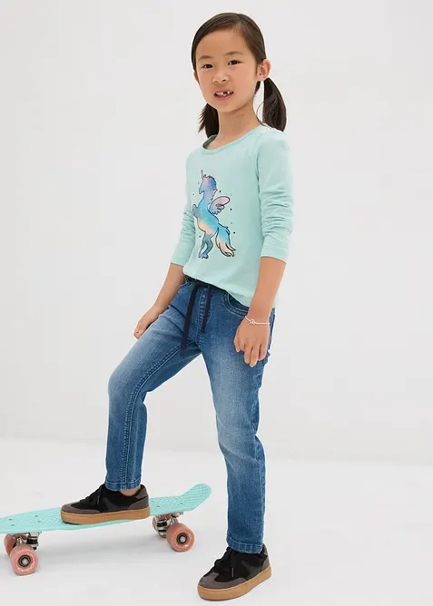 Slip on-jeans, Mid Waist med komfortlinning, bonprix