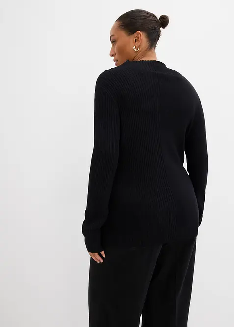 Topp i ribbet viskosemiks, bonprix