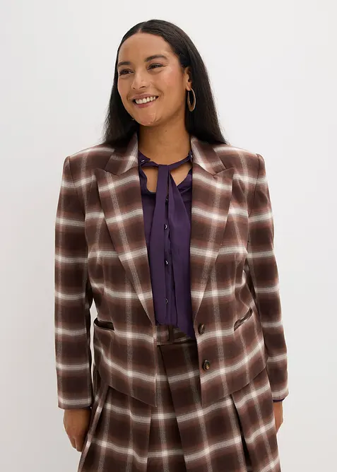 Rutet blazer, bonprix