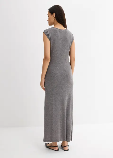 Finstrikket kjole av viskosemiks, bonprix