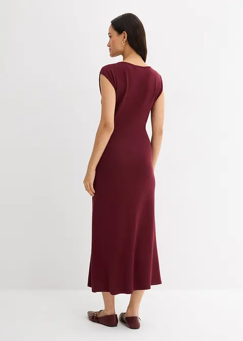 Finstrikket kjole av viskosemiks, bonprix