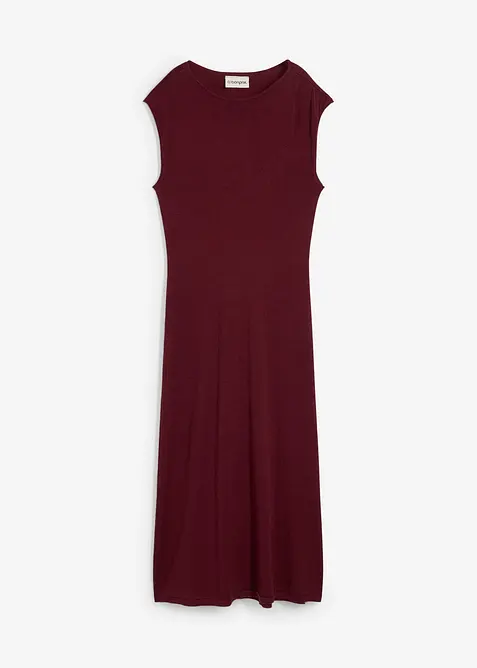 Finstrikket kjole av viskosemiks, bonprix