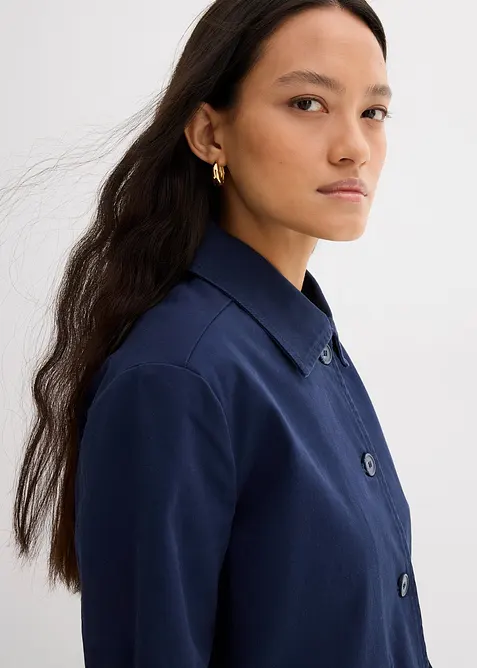 Kort overgangsjakke i bomullsmiks med elastan, bonprix