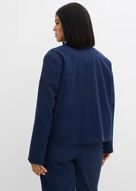 Kort overgangsjakke i bomullsmiks med elastan, bonprix