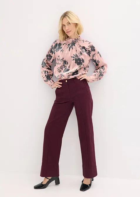 Tunika i sateng med viskose, bonprix