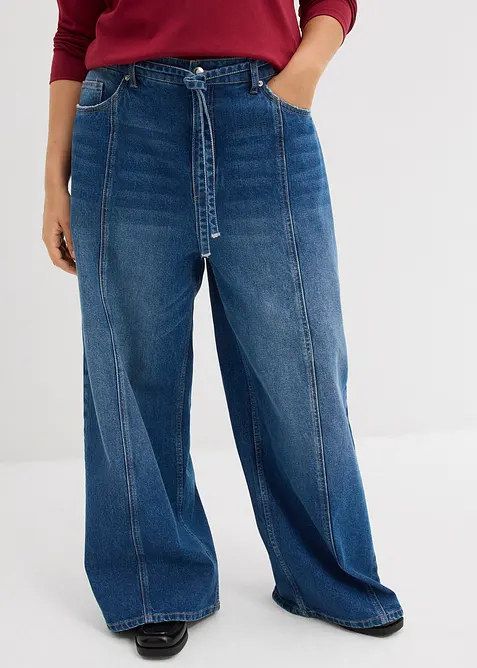 Wide Leg-jeans High Waist, bonprix