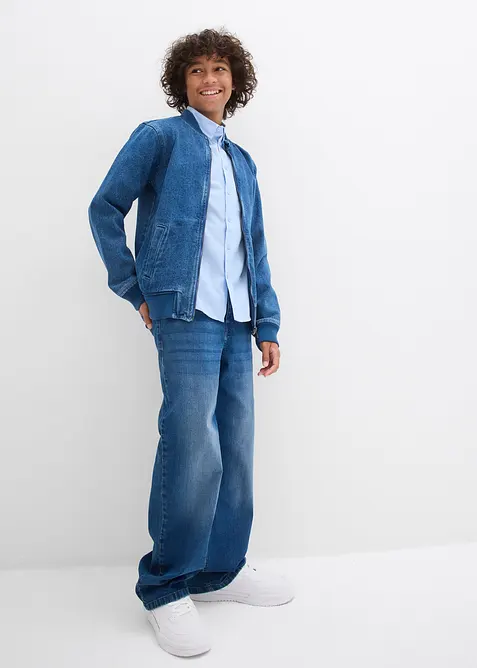 Langermet oxfordskjorte i 100% økologisk bomull, bonprix