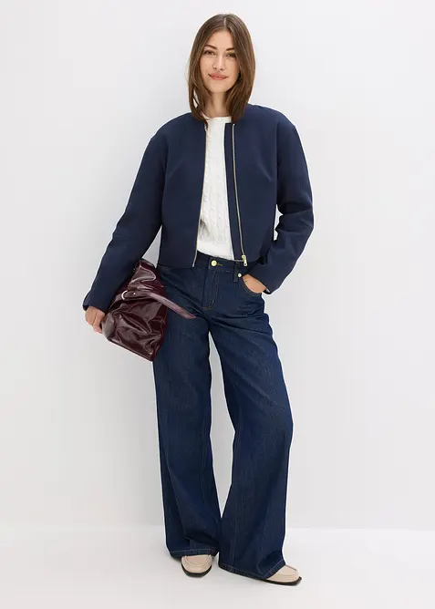 Jakke i myk viskosemiks, bonprix