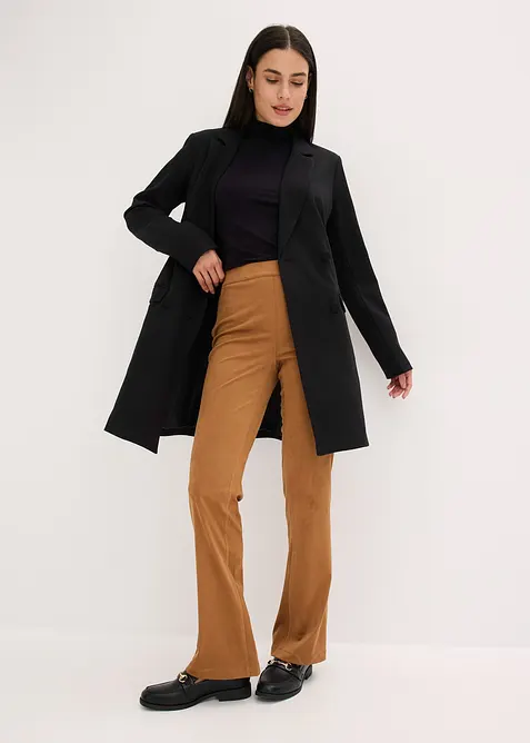 Lang blazer i Punto di Roma-materiale, bonprix