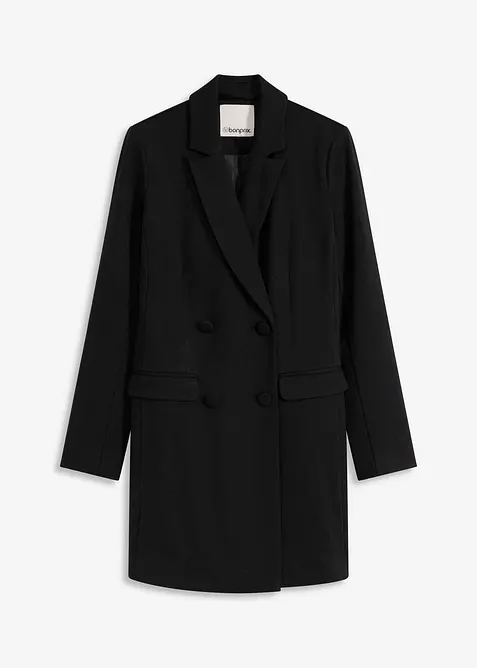 Lang blazer i Punto di Roma-materiale, bonprix