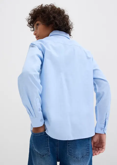 Langermet oxfordskjorte i 100% økologisk bomull, bonprix