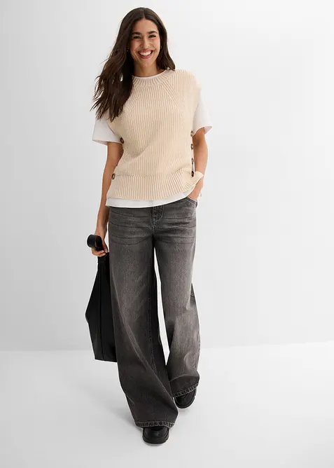 Strikket vest, bonprix