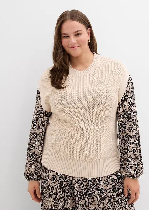 Strikket vest, bonprix