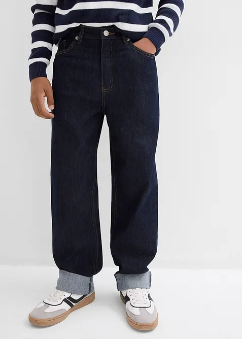 Loose Fit-jeans med regulerbar linning, Straight, bonprix