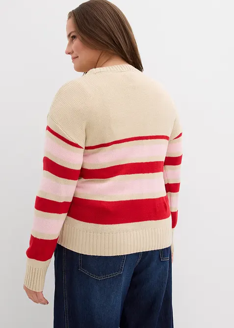 Finstrikket genser, bonprix