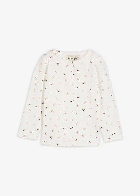 Langermet topp i 100% økologisk bomull, bonprix