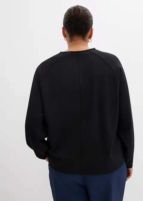 Langermet topp i behagelig Punto di Roma-materiale, bonprix