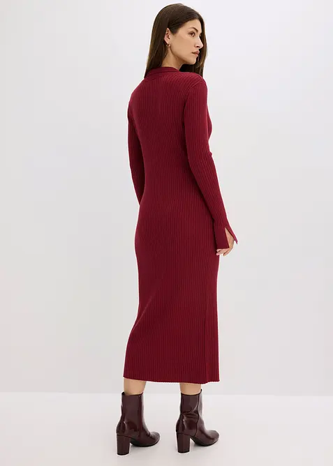 Strikket kjole i myk viskosemiks, bonprix