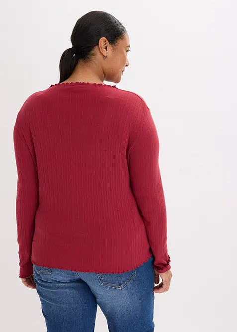 Topp i ribbemateriale og smal modell, bonprix