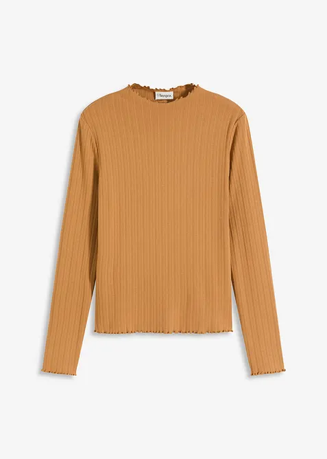 Topp i ribbemateriale og smal modell, bonprix