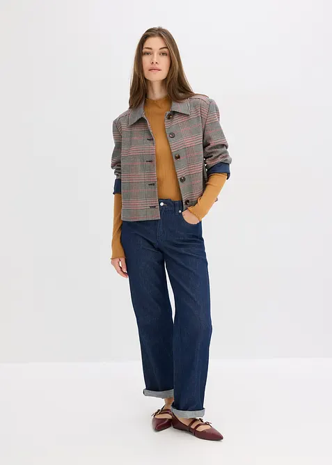 Topp i ribbemateriale og smal modell, bonprix