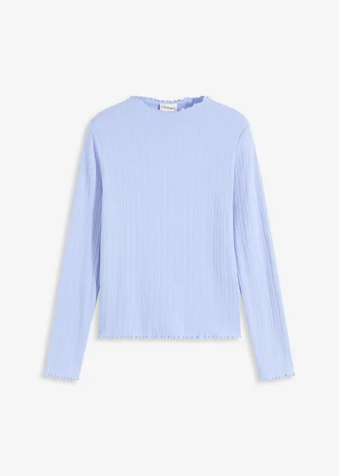 Topp i ribbemateriale og smal modell, bonprix