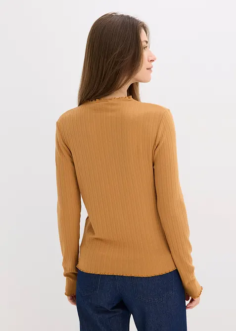 Topp i ribbemateriale og smal modell, bonprix