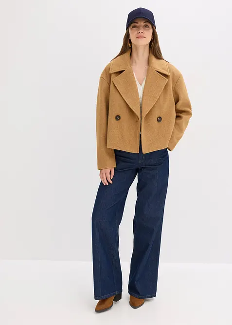 Overgangsjakke i ullstil, bonprix