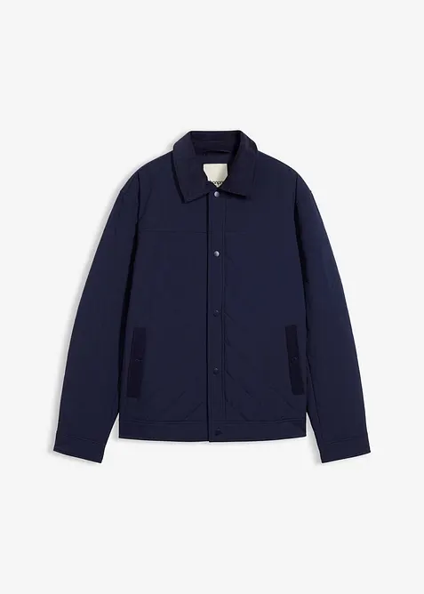 Vattert jakke med kordfløyelskrage, bonprix