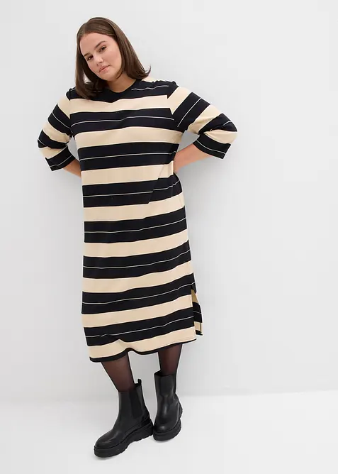 Trikotkjole i 100% bomull, bonprix