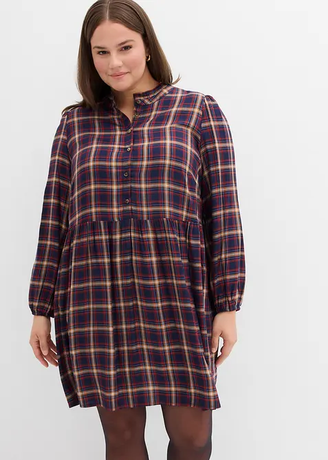 Minikjole i myk viskose, bonprix