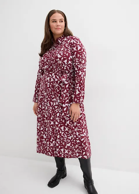 Skjortekjole i lett viskose, bonprix