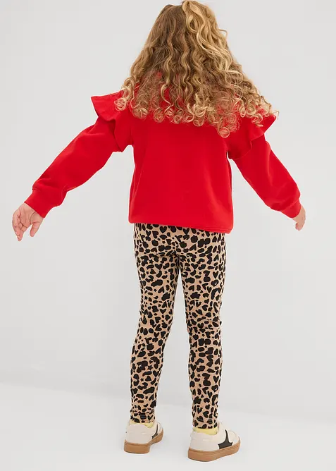 Leggings i av elastisk, økologisk bomull (2-pack), bonprix