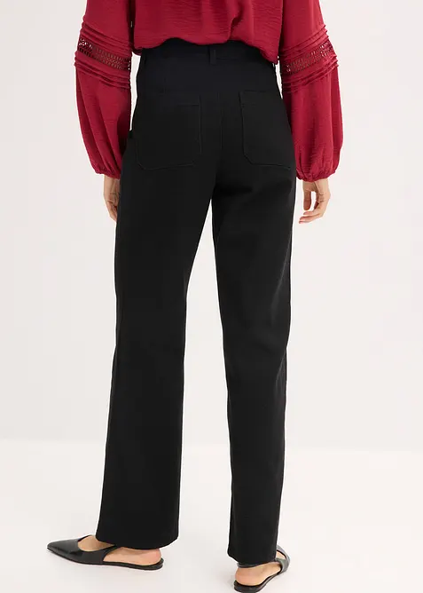 High Waist-twillbukse i 100% bomull, bonprix