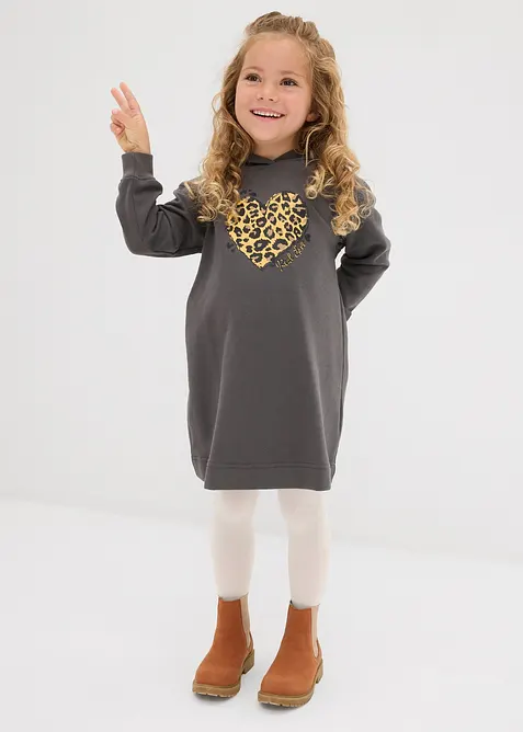 Sweathirtkjole i 100% økologisk bomull, bonprix