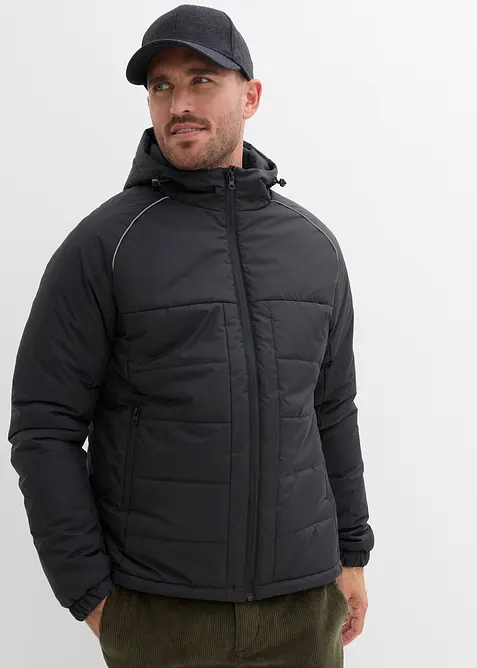 Vattert jakke med hette, bonprix