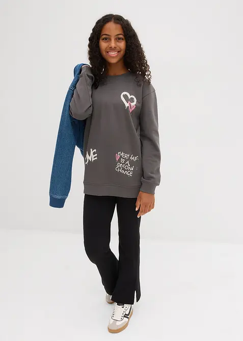 Sweatshirt i 100% økologisk bomull, bonprix