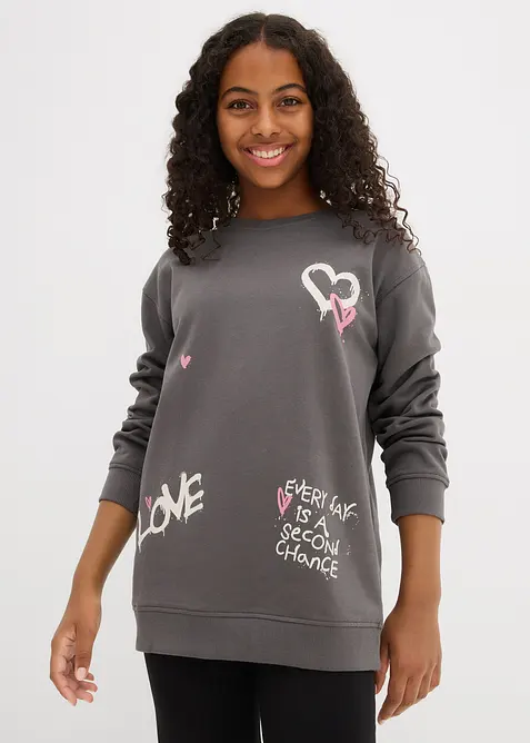 Sweatshirt i 100% økologisk bomull, bonprix