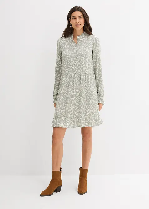 Minikjole i lett viskose, bonprix