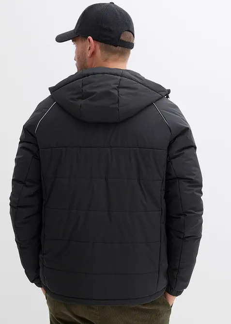 Vattert jakke med hette, bonprix